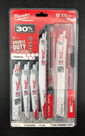 Milwaukee SAWZALL Demolition Reciprocating Blade Set - 12 Pc. (49-22-1129) - NEW