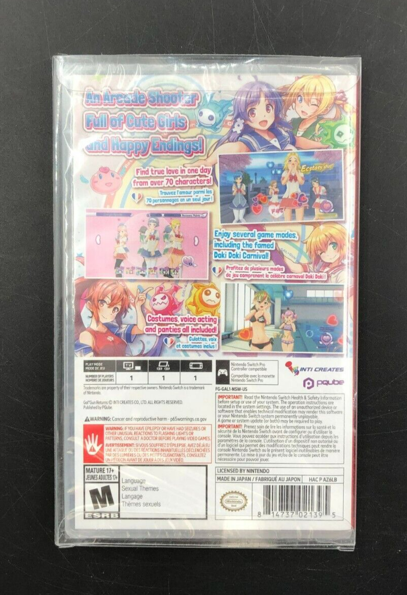 Gal*Gun Returns (Nintendo Switch) w/ Case - NEW SEALED