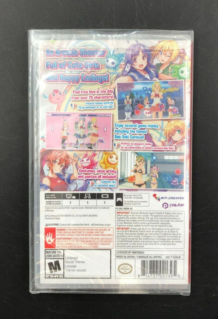 Gal*Gun Returns (Nintendo Switch) w/ Case - NEW SEALED
