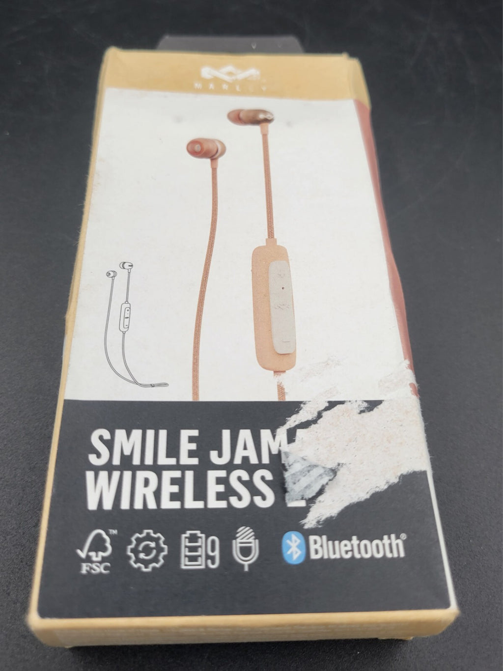 MARLEY BT Smile Jamaica Wireless 2 Headphones (Black) * BRAND NEW*
