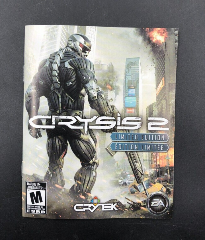 Crysis 2 - Limited Edition (PlayStation 3, PS3) w/ Manual