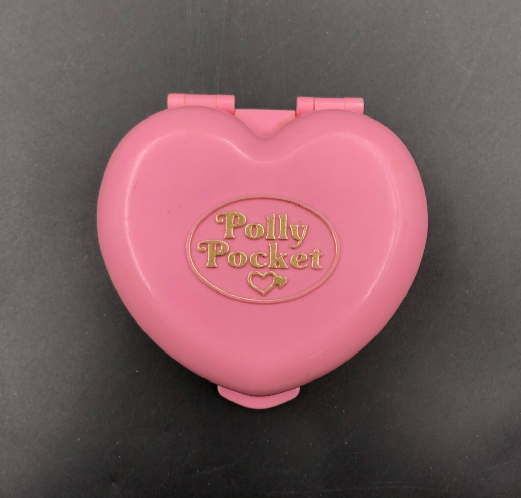 1989 Polly Pocket Pink Heart Country Cottage Playset - Bluebird - No Figures