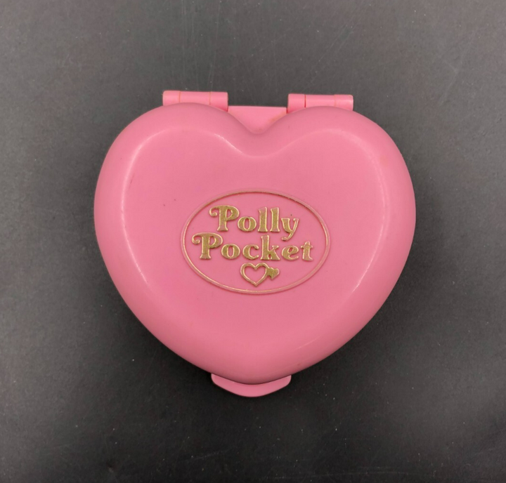 1989 Polly Pocket Pink Heart Country Cottage Playset - Bluebird - No Figures