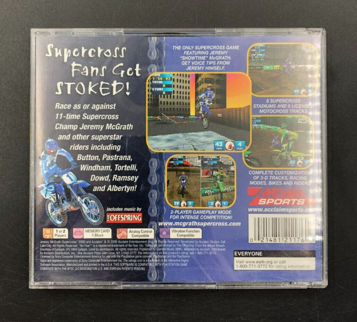 Jeremy McGrath Supercross 2000 Sony Playstation 1