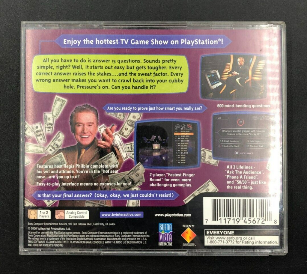 Who Wants to be a Millionaire 2nd Edition Sony Playstation 1