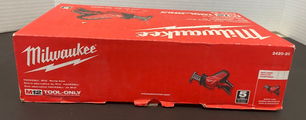 MILWAUKEE M12 HACKZALL RECIPROCATING SAW 2420-20 *OPEN BOX, LIKE NEW, SEE PICS*