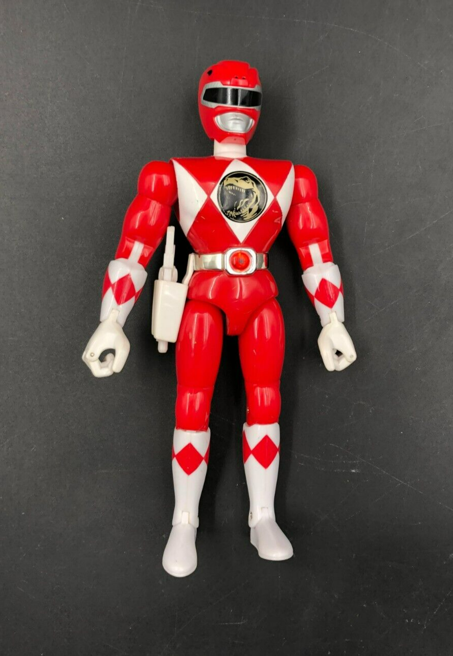 1993 Bandai Mighty Morphin Power Rangers - 8" Red Ranger Action Figure w/ Gun