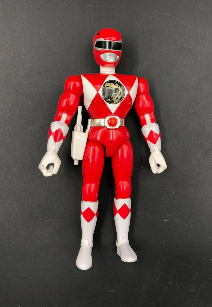 1993 Bandai Mighty Morphin Power Rangers - 8" Red Ranger Action Figure w/ Gun