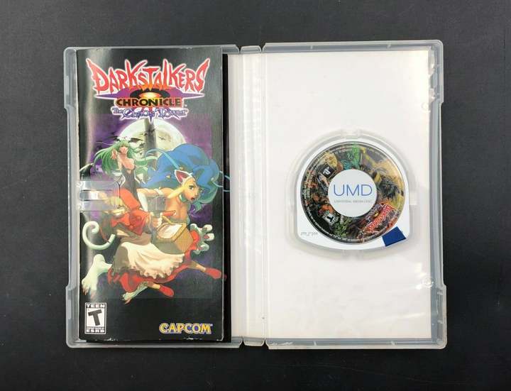 Darkstalkers Chronicle: The Chaos Tower (PlayStation Portable, PSP) w/ Manual
