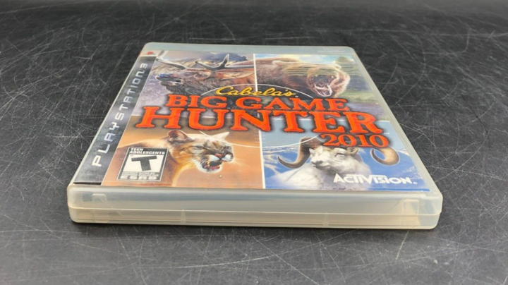 Cabela's Big Game Hunter 2010 (PlayStation 3, PS3) w/ EN/FR Manuals