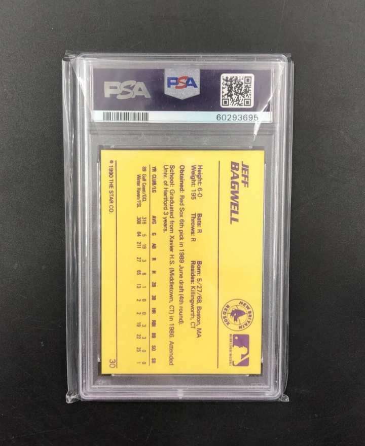 1990 Star Minor League Baseball Wax Jeff Bagwell No. 30 PSA 9 MINT