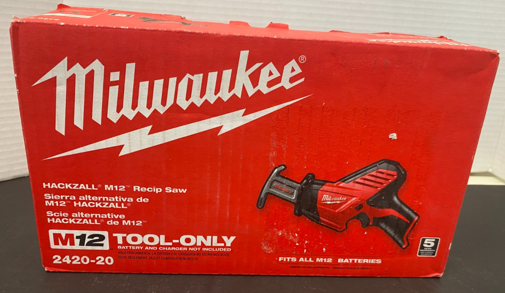 MILWAUKEE M12 HACKZALL RECIPROCATING SAW 2420-20 *OPEN BOX, LIKE NEW, SEE PICS*