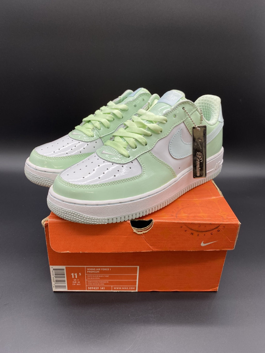 Nike Wmns Air Force 1 Premium Easter Mint - 309439-141 Size 11.5W /10M