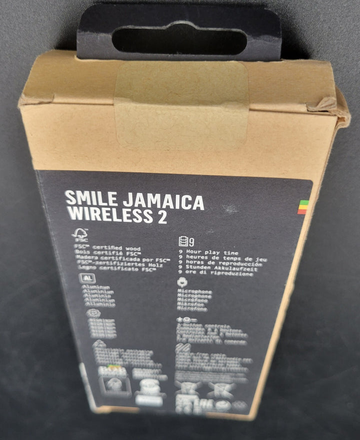 MARLEY BT Smile Jamaica Wireless 2 Headphones (Black) * BRAND NEW*