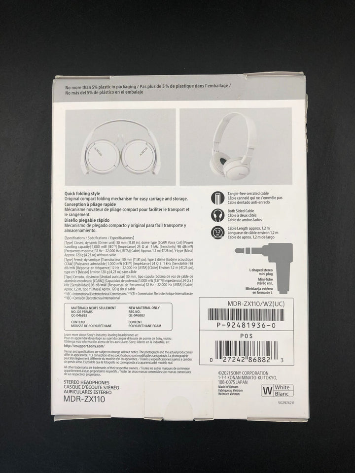 Sony MDR-ZX110 Wired Headphones - NEW~~