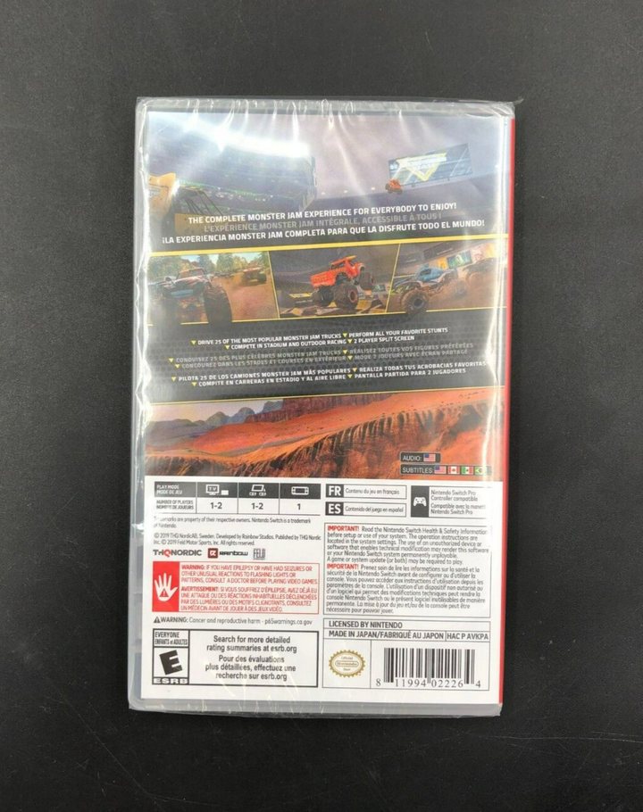 Monster Jam Steel Titans (Nintendo Switch) - BRAND NEW SEALED