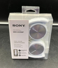 Sony MDR-ZX110 Stereo On-Ear Wired Headphones (White and Silver) - NEW