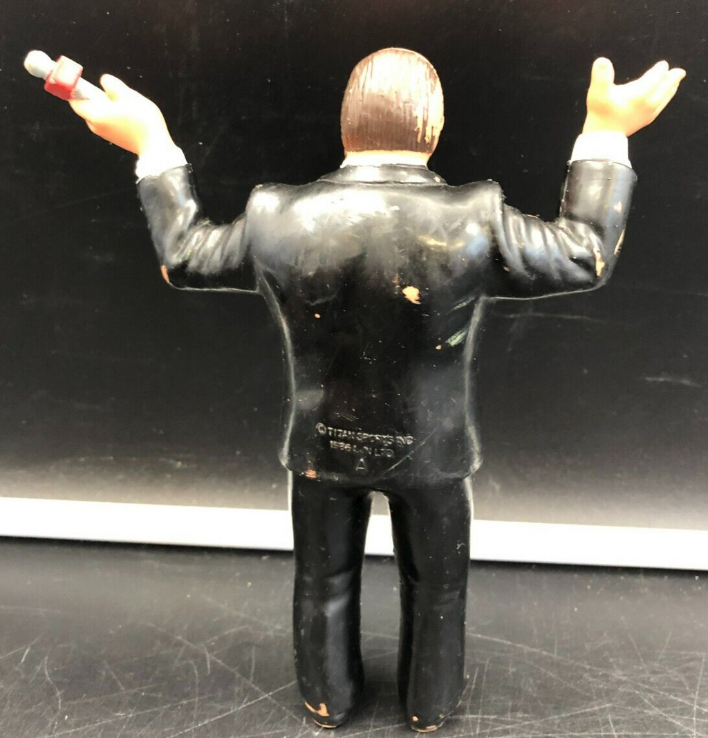 1986 Titan Sports LJN LTD - WWF 8" Mean GENE OKERLUND Wrestling Figure