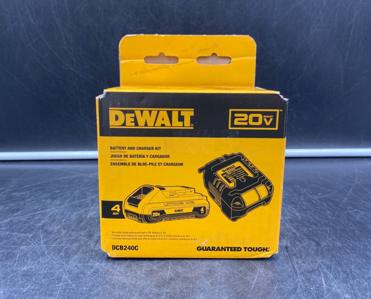 DeWalt DCB240C 20V Max 4Ah Battery And Charger Kit - NEW