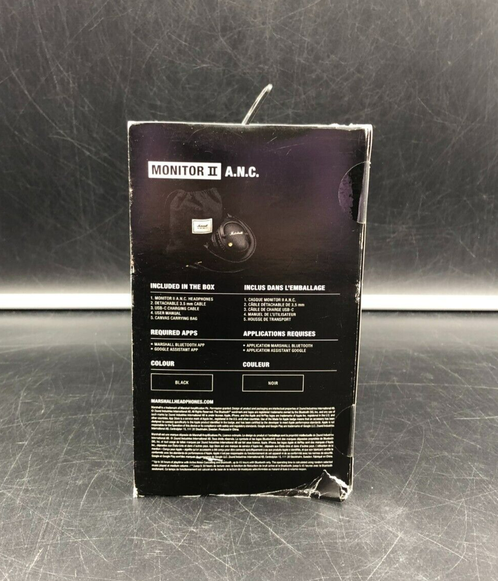 Marshall Monitor II A.N.C. Active Noise Cancelling BT Wireless Headphones - NEW