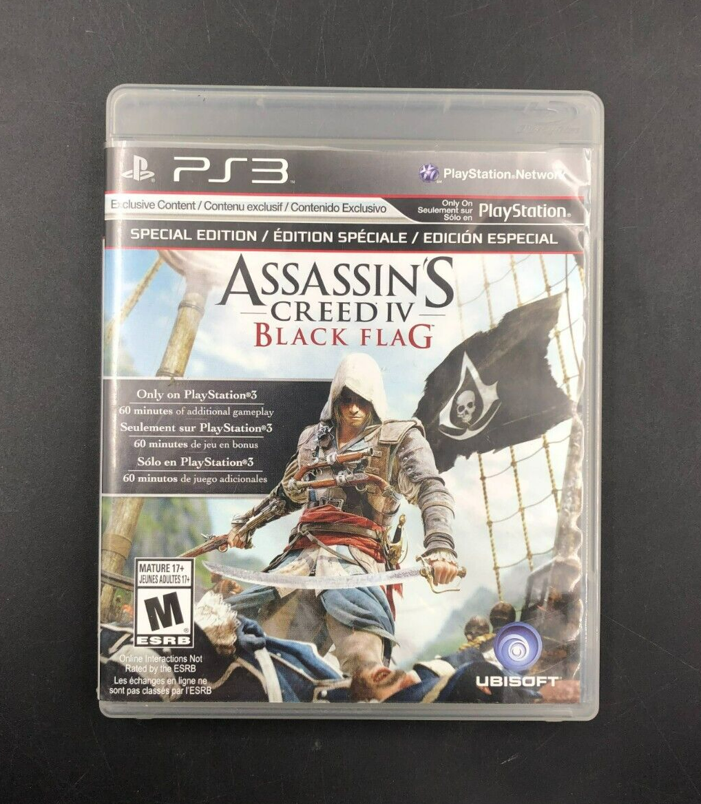 Assassin's Creed IV: Black Flag - Special Edition (PlayStation 3, PS3) w/ Manual