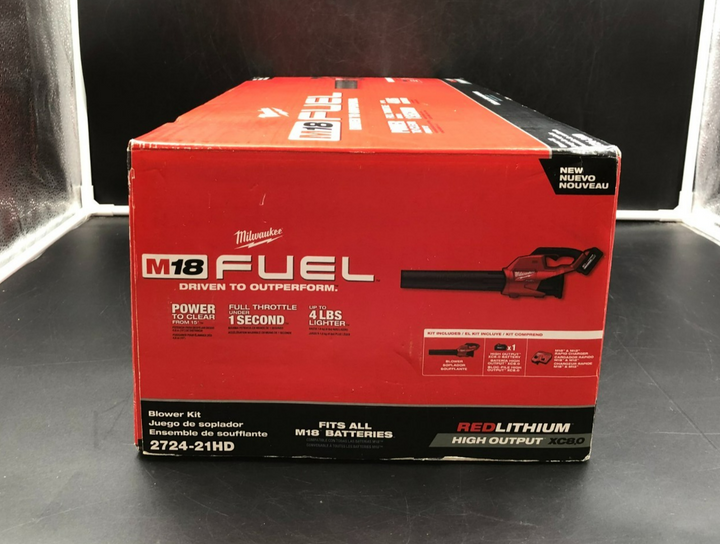 Milwaukee 2724-21HD M18 Fuel RedLithium Blower Kit w/ Battery & Charger - NEW