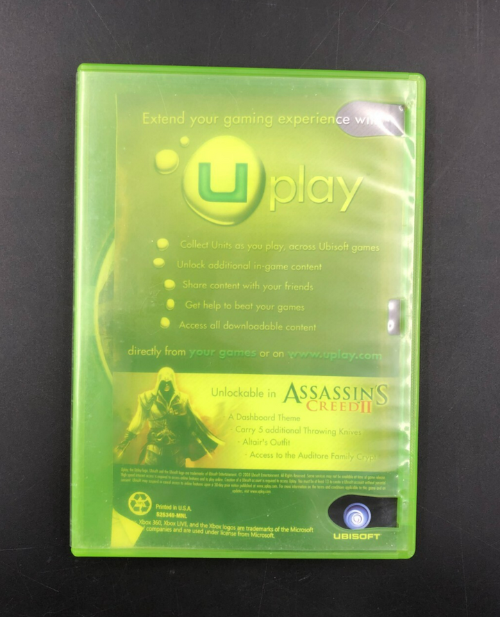 Assassin's Creed II (Microsoft XBOX 360) w/ Manual - No Cover