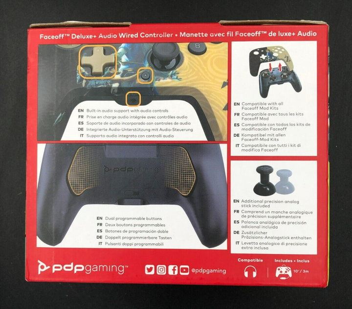 Nintendo Switch Faceoff Wired Controller - Zelda BOTW - NEW