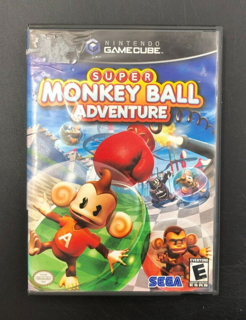 Super Monkey Ball Adventure (Nintendo GameCube) w/ Manual