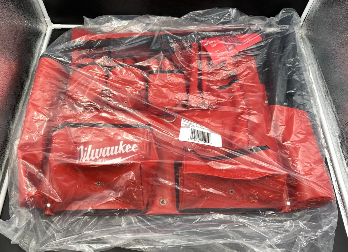 Milwaukee 48-22-8290N Linemans Aerial Tool Apron Vinyl 25 Pockets (Red) - NEW