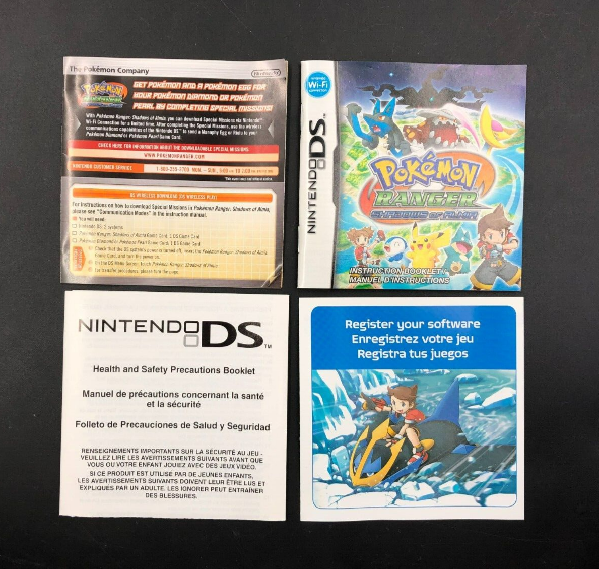 Pokemon Ranger: Shadows of Almia (Nintendo DS) in Case w/ Manual + Inserts
