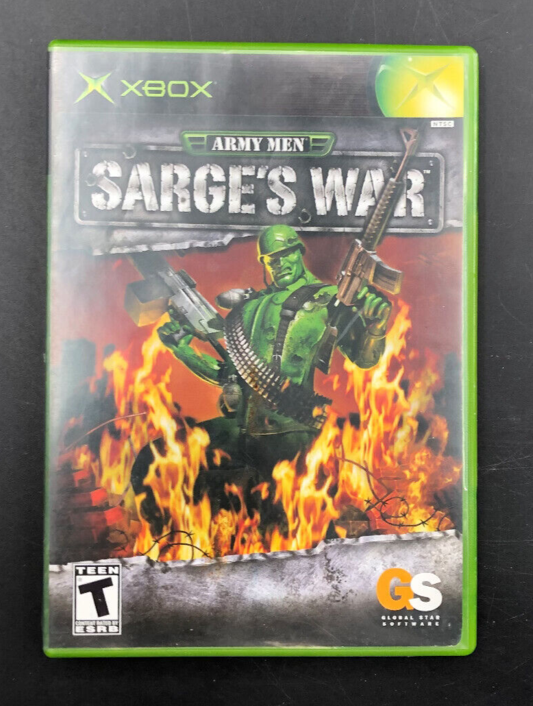 Army Men Sarge's War (Microsoft XBOX) w/ Manual