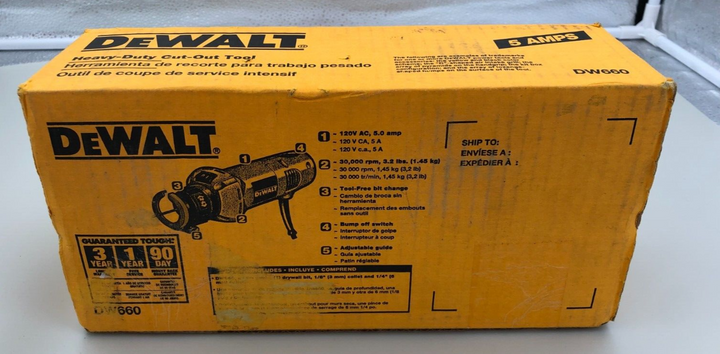 DEWALT DW660 Heavy-Duty Cut-Out Tool BRAND NEW