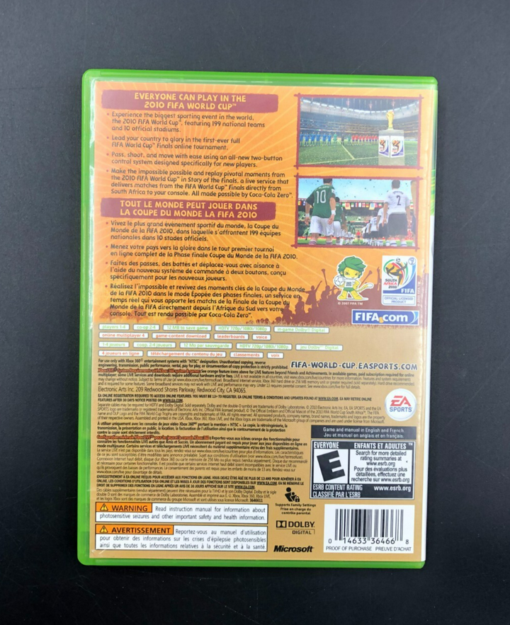 2010 FIFA World Cup: South Africa (Microsoft XBOX 360) w/ Manual