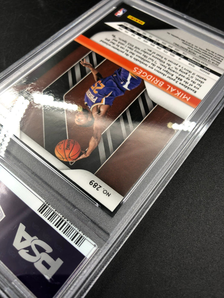 2018-19 Panini Red/White/Blue Prizm Mikal Bridges RC Rookie Card PSA 10 GEM MINT