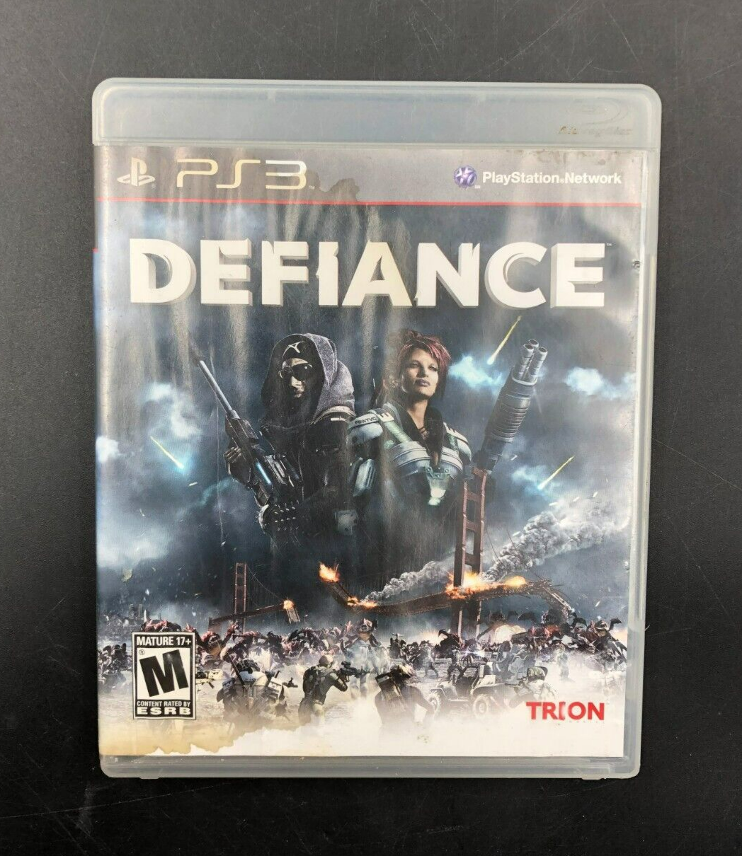 Defiance (PlayStation 3, PS3) Complete w/ Manuals + Cards + Stickers