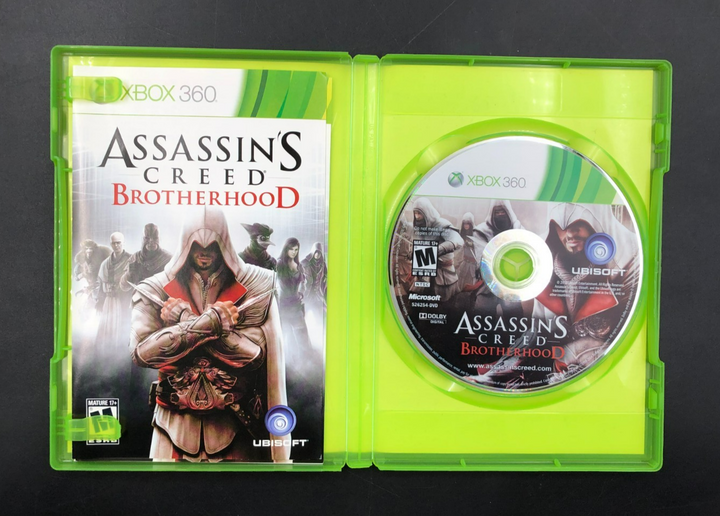 Assassin's Creed: Brotherhood (Microsoft XBOX 360) w/ EN/FR Manuals