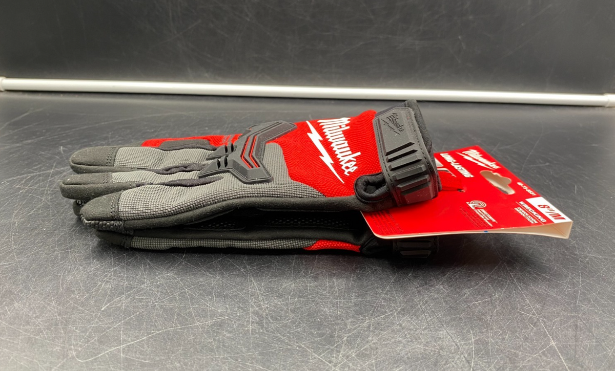 Milwaukee 48-73-8532 Long-Lasting Wrecking Work Gloves Size 8"/Medium - NEW