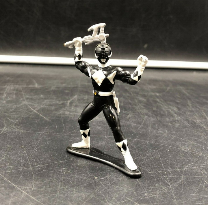 1993 Bandai Mighty Morphin Power Rangers - 3" Black Ranger Mini Figure