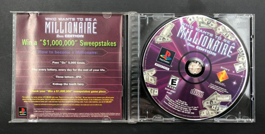 Who Wants to be a Millionaire 2nd Edition Sony Playstation 1