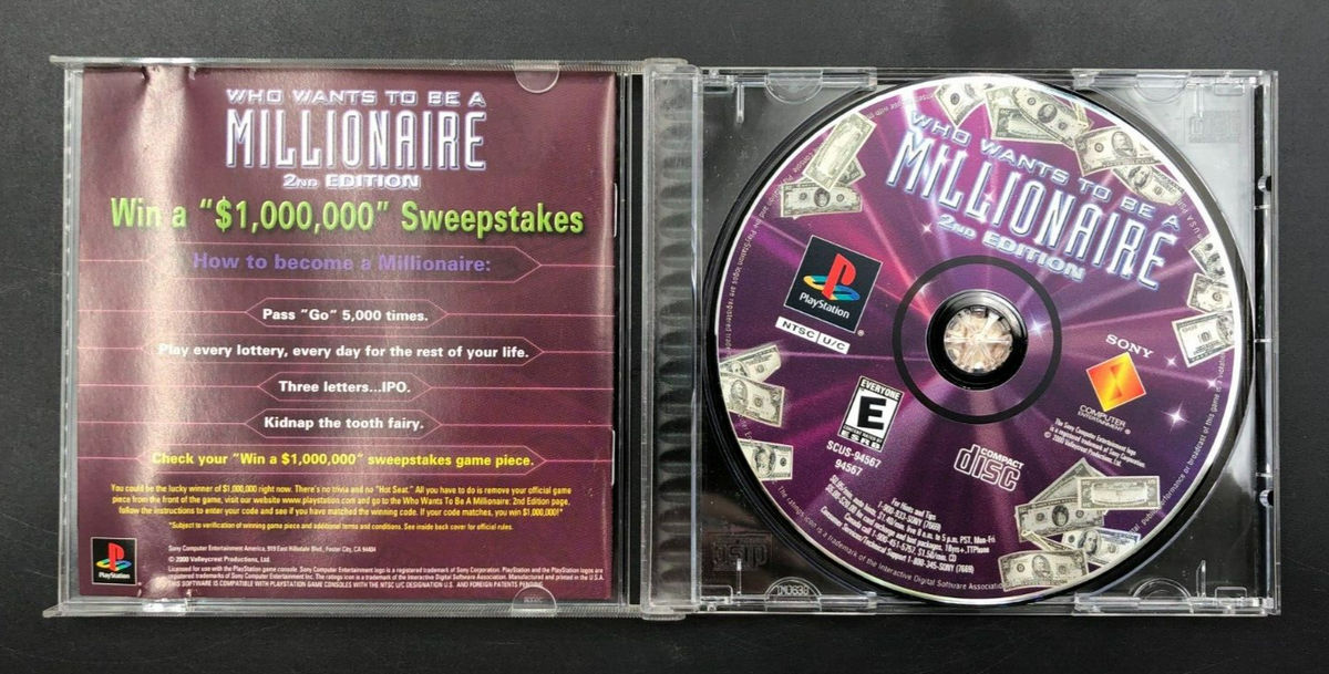 Who Wants to be a Millionaire 2nd Edition Sony Playstation 1