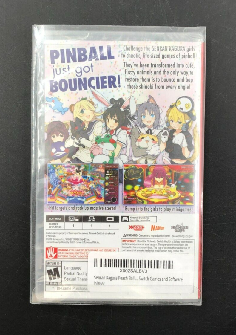 Senran Kagura Peach Ball (Nintendo Switch) w/ Case - NEW SEALED
