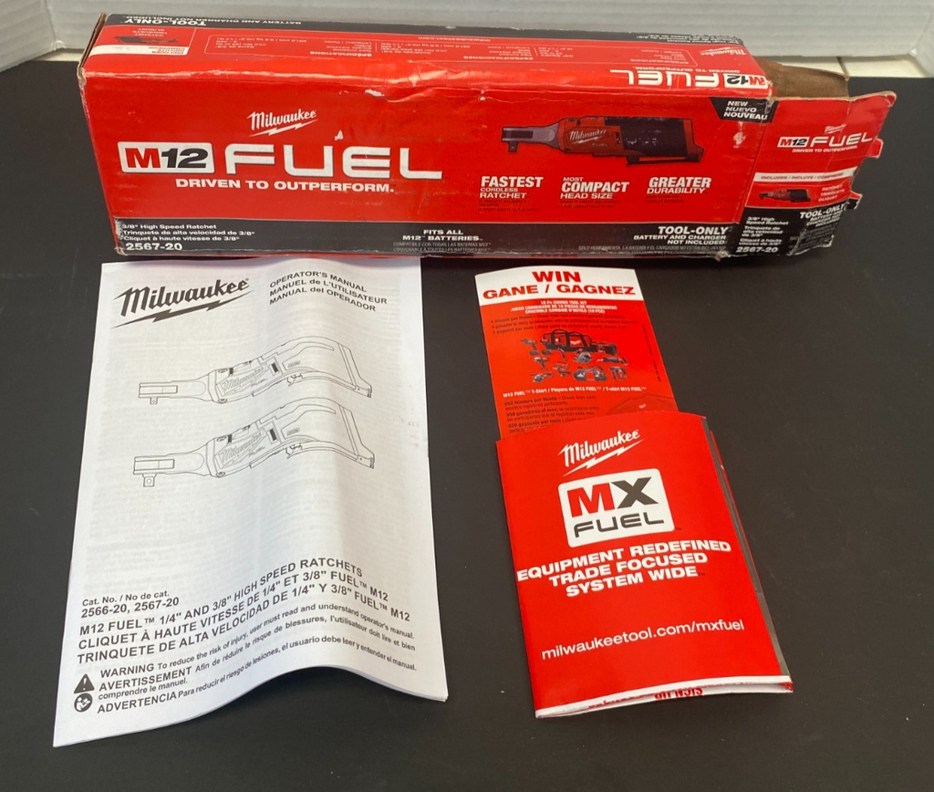 MILWAUKEE 3/8" HIGH SPEED RATCHET 2567-20 *OPEN BOX, NEW, SEE PICS*
