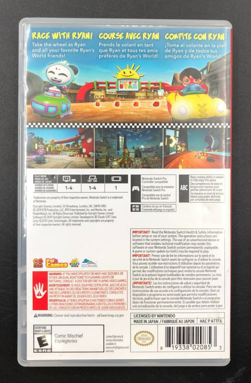 Race With Ryan Nintendo Switch