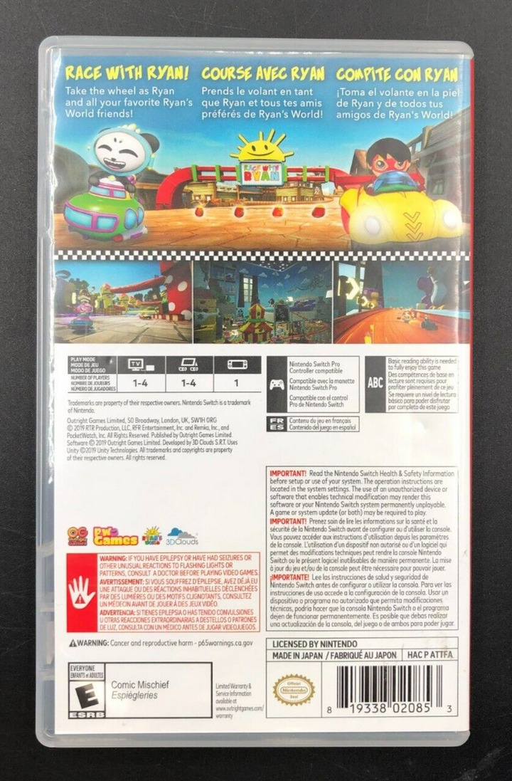 Race With Ryan Nintendo Switch