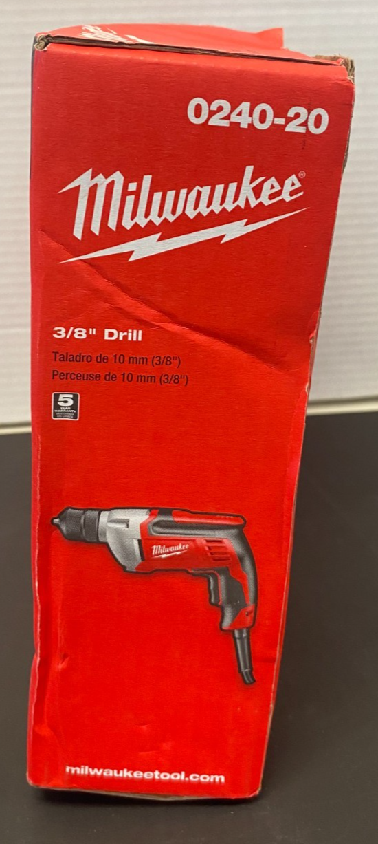 MILWAUKEE 3/8" Corded Drill 0240-20 *NEW, SEALED*