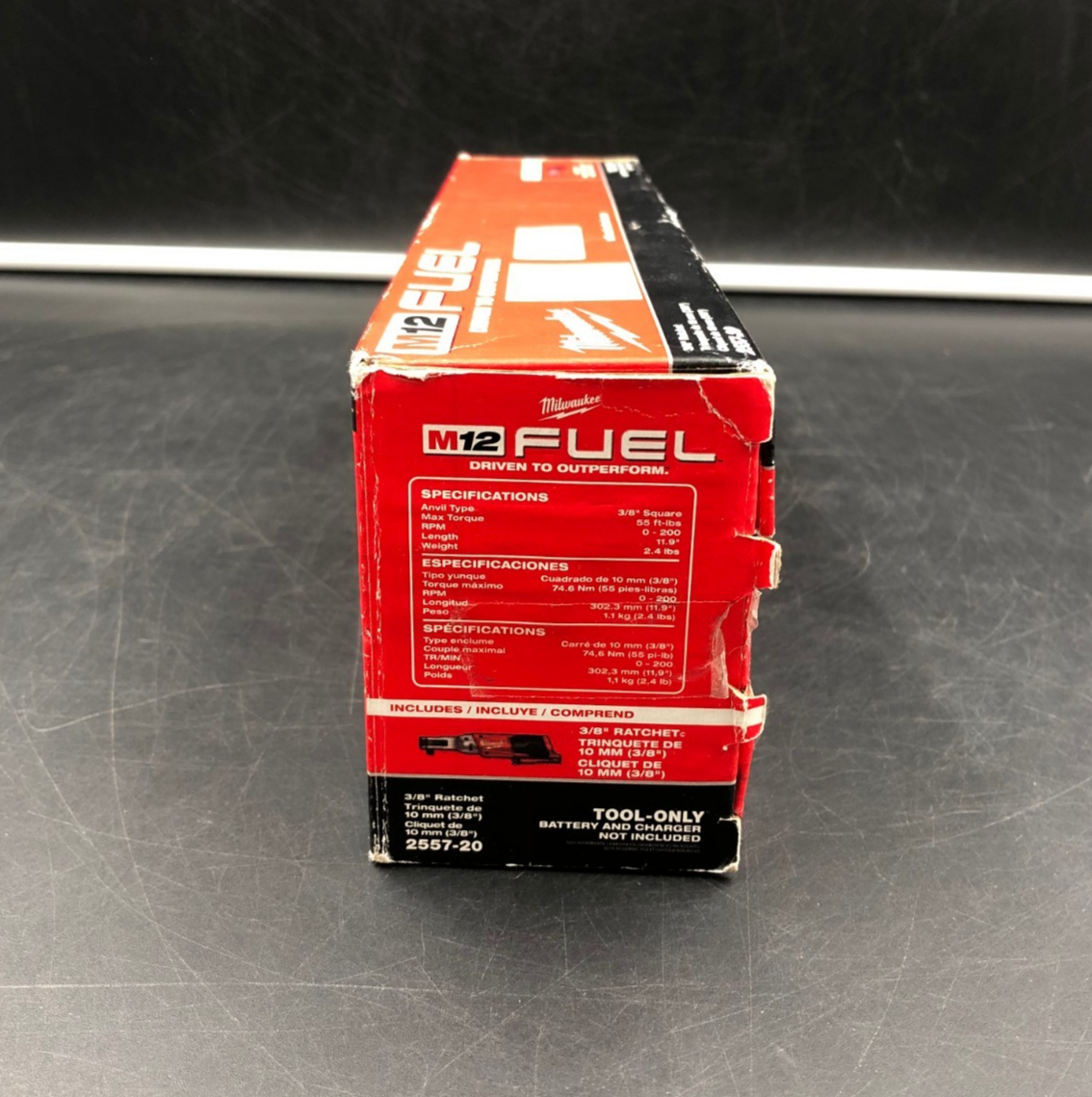 Milwaukee 2557-20 M12 Fuel 3/8" Ratchet (Tool-Only) - OPEN BOX