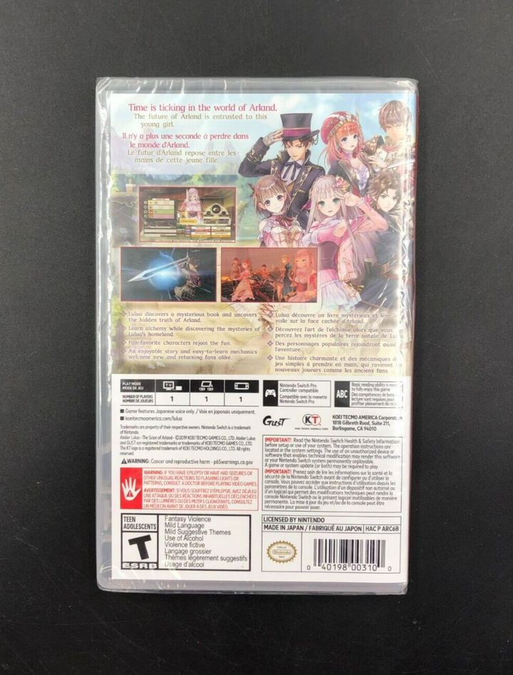 Atelier Lulua: The Scion of Arland (Nintendo Switch) - BRAND NEW