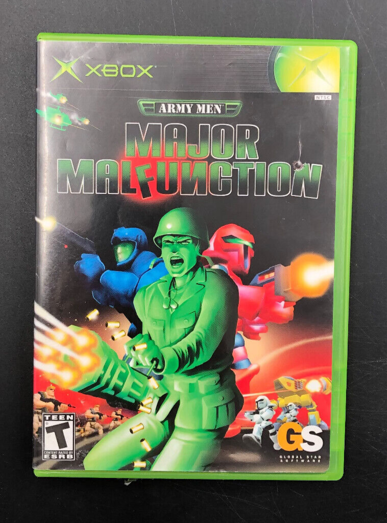 Army Men Major Malfunction (Microsoft XBOX) w/ Manual
