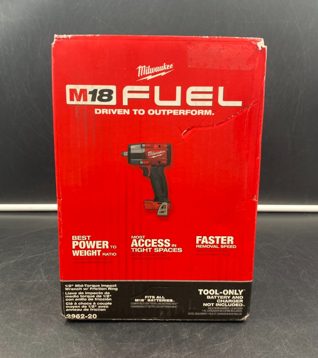 Milwaukee 2962-20 M18 Fuel 1/2" Mid-Torque Impact Wrench w/ Friction Ring - NEW